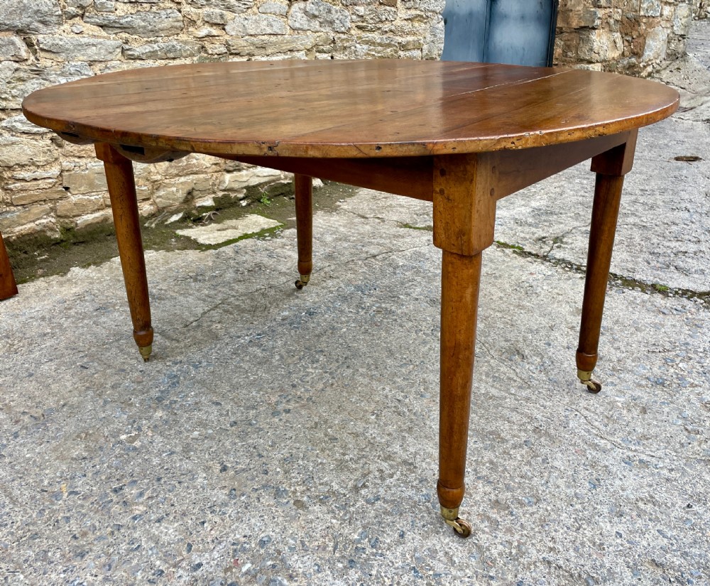 Antique French Fruitwood Extending Dining Table View XXIV