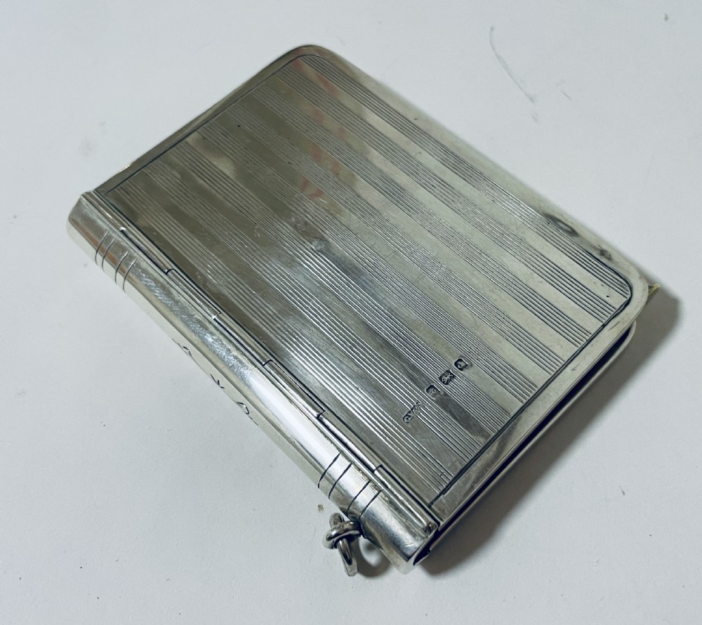 Antique Silver Notebook Chatelaine View X