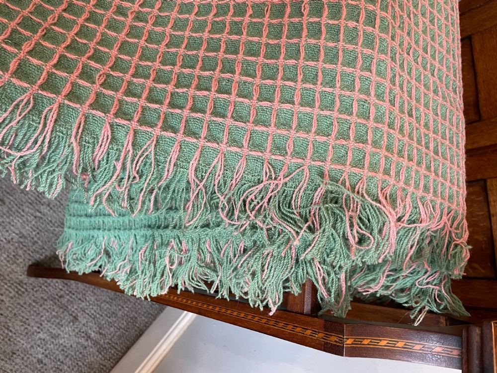 Large Welsh Honeycomb Wool Blanket View VII
