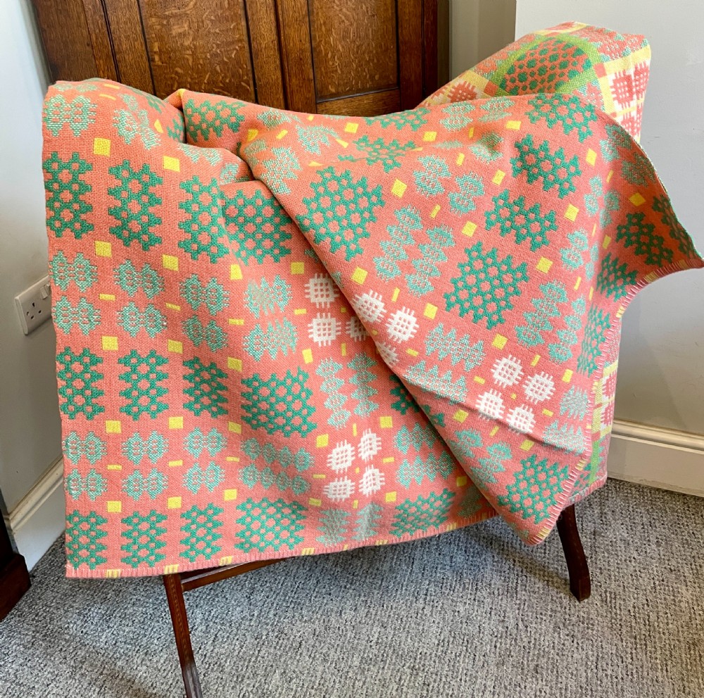 Welsh Caernarfon Double Weave Tapestry Blanket View II