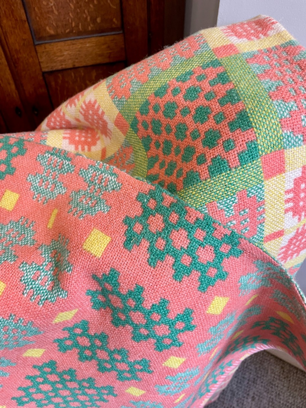Welsh Caernarfon Double Weave Tapestry Blanket View III