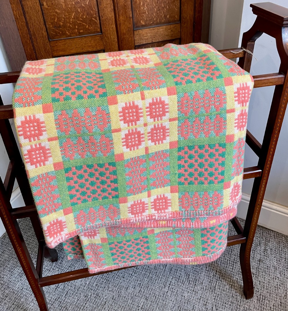 Welsh Caernarfon Double Weave Tapestry Blanket View V