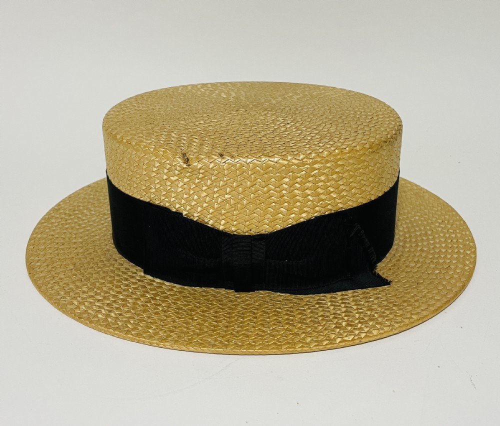 Original Vintage Straw Boater
