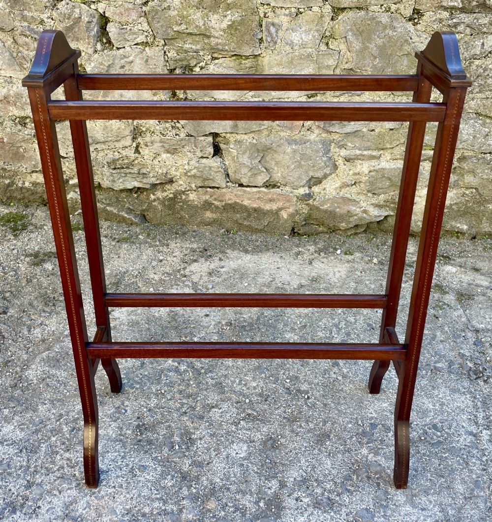 Edwardian Mahogany Towel Rail