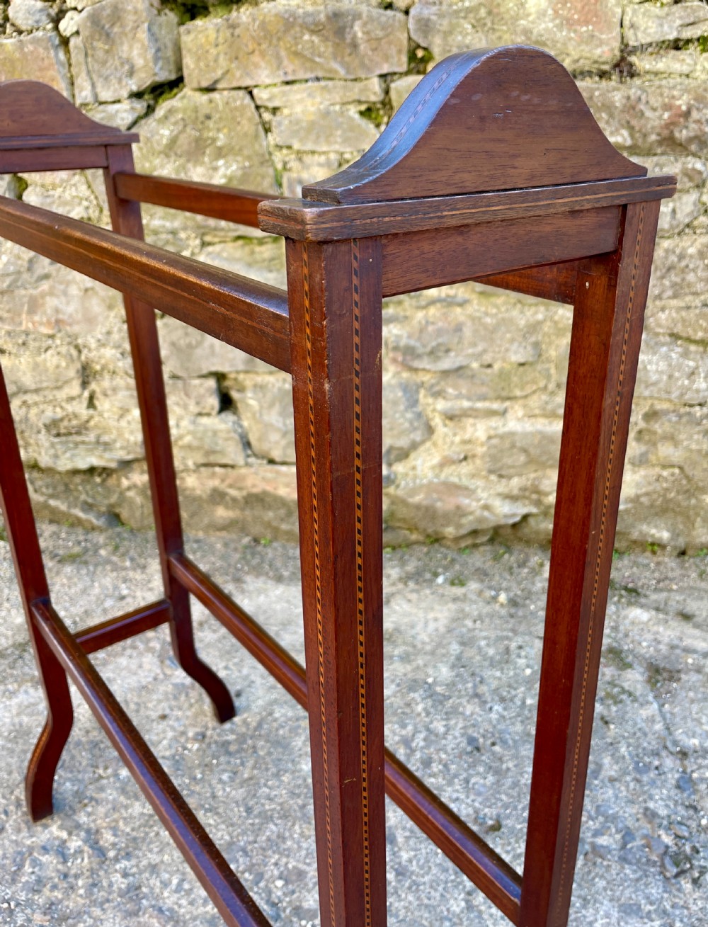 Edwardian Mahogany Towel Rail View V