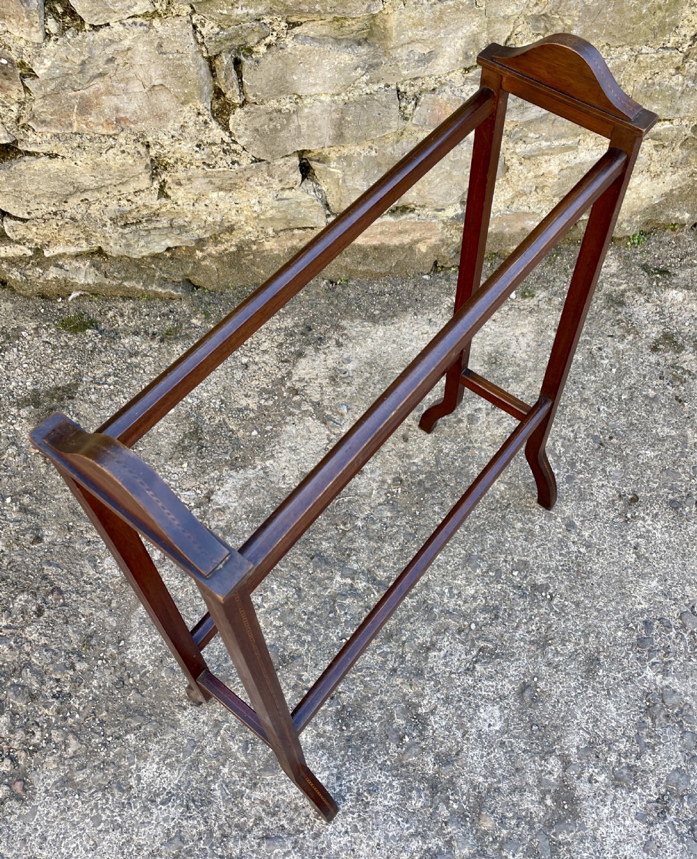 Edwardian Mahogany Towel Rail View VII