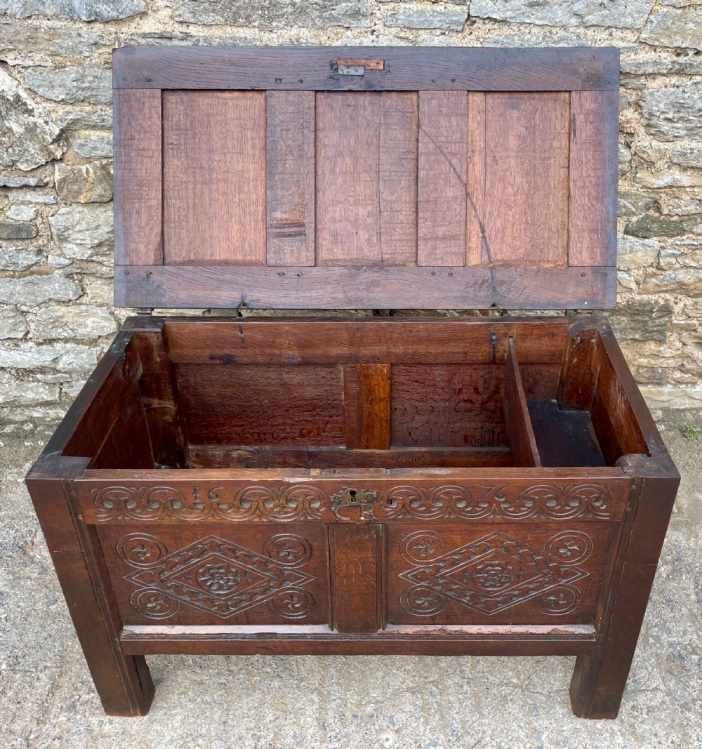 17th Century Oak Coffer View III