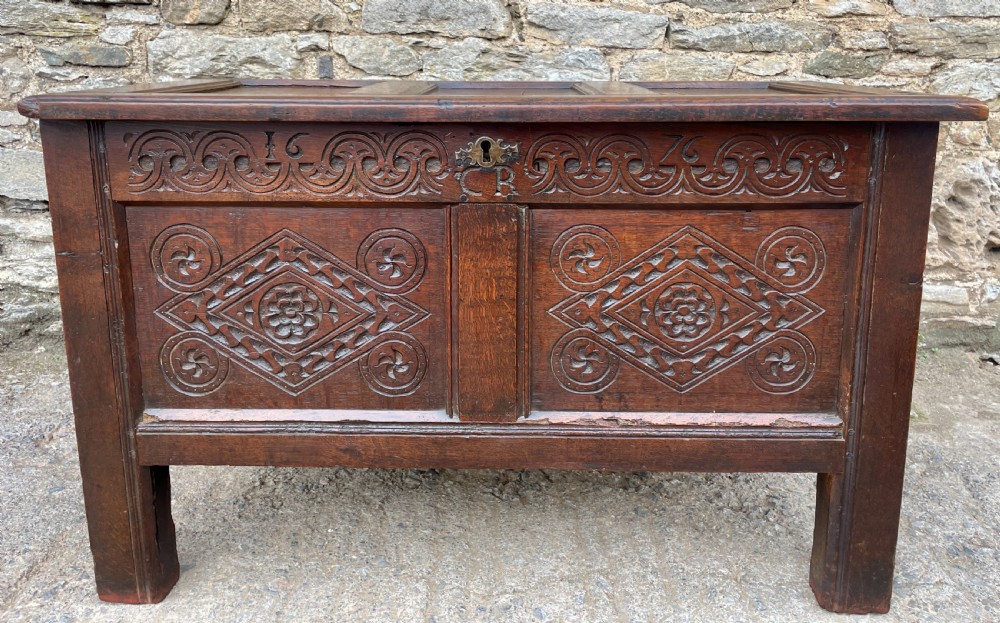 17th Century Oak Coffer View X