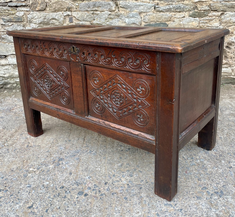 17th Century Oak Coffer View XIII