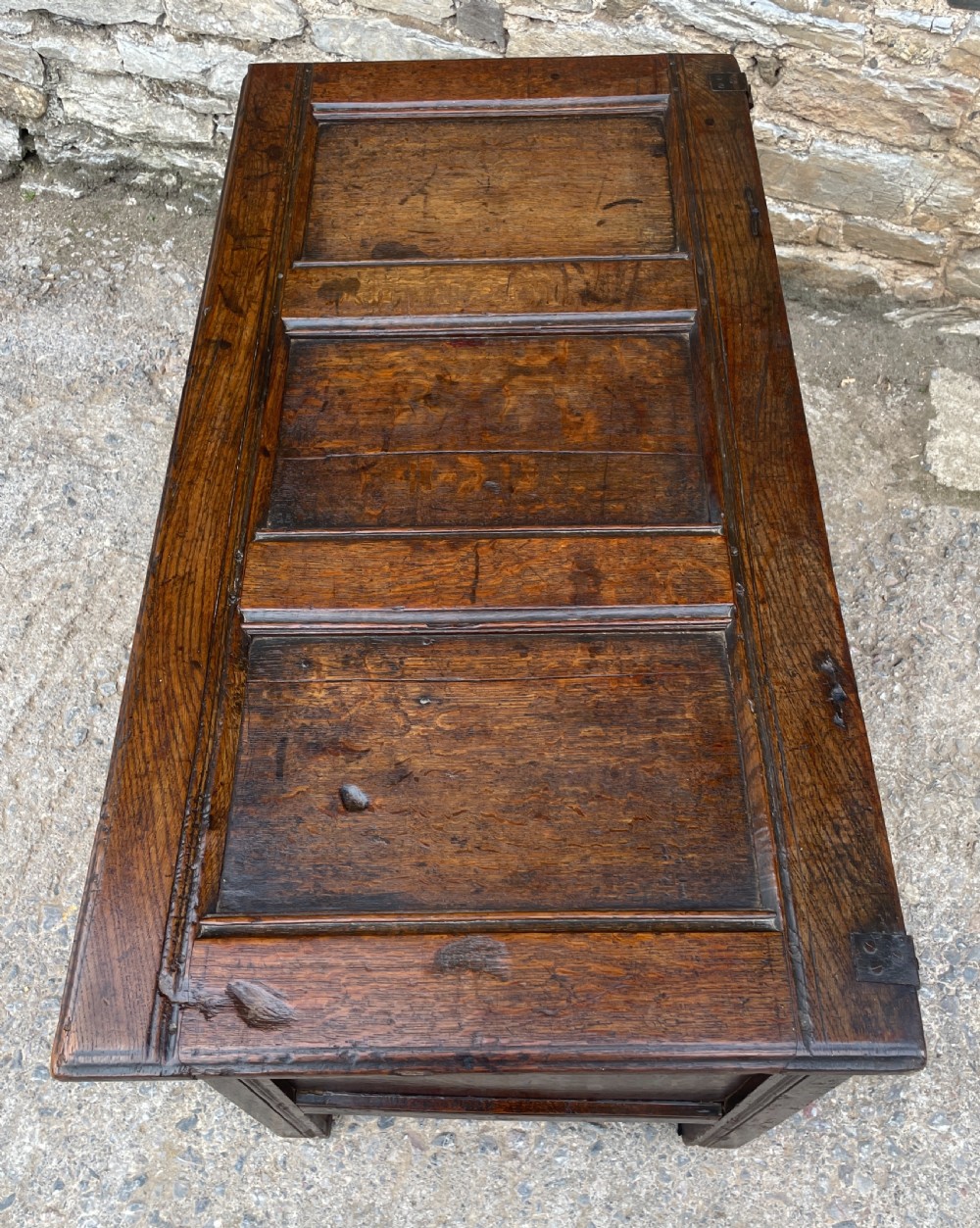 17th Century Oak Coffer View XIV
