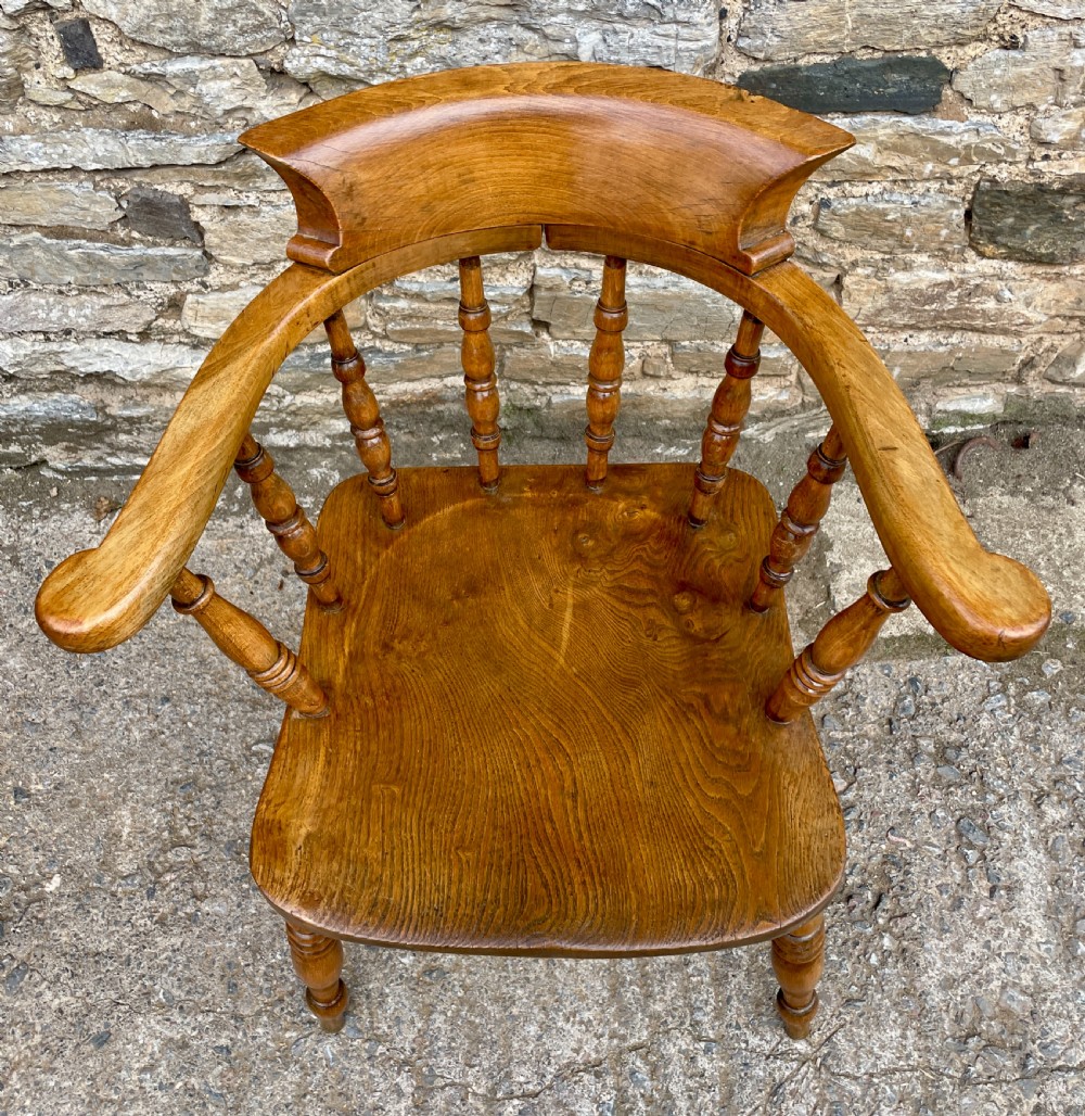 Antique Elm Captains Chair View III