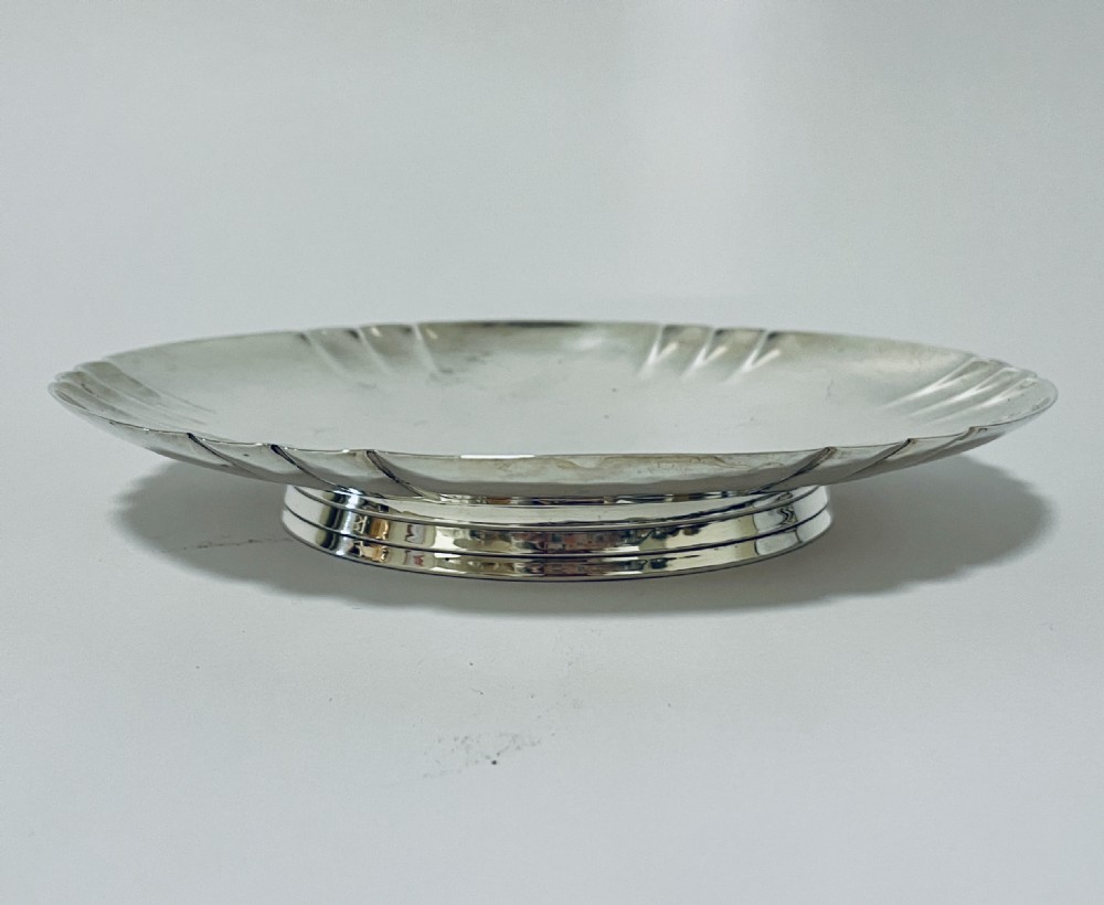 Antique Silver Pedestal Footed Bowl
