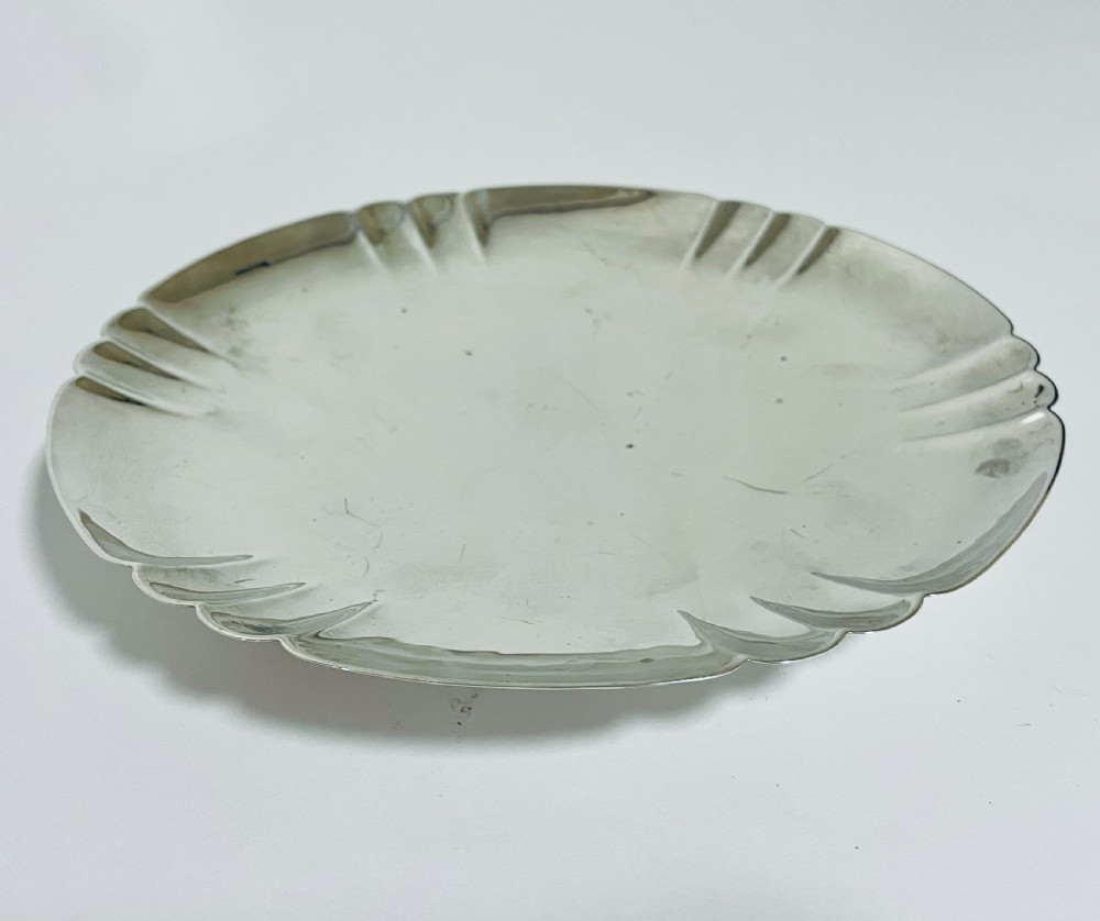 Antique Silver Pedestal Footed Bowl
 View III