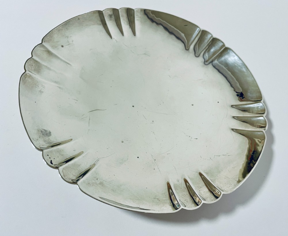 Antique Silver Pedestal Footed Bowl
 View IV