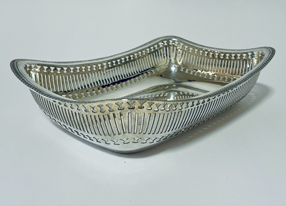Antique Silver Fruit or Bread Basket View VI