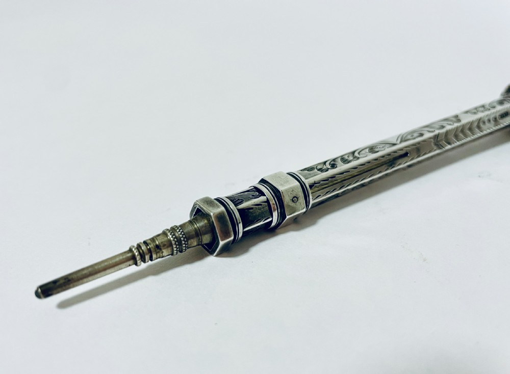 Victorian Silver Propelling Pencil View X