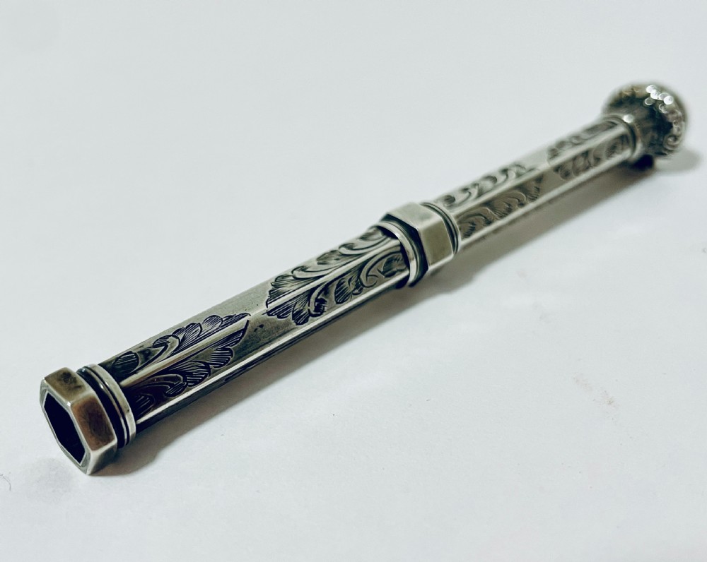 Victorian Silver Propelling Pencil View XI