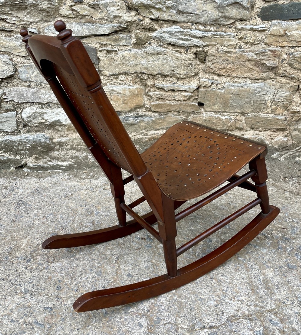 Antique Child's Bentwood Rocking Chair View VIII
