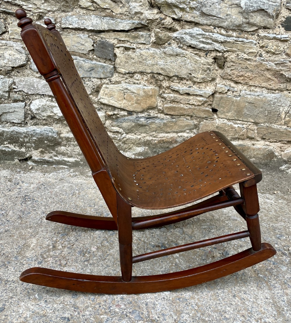 Antique Child's Bentwood Rocking Chair View IX