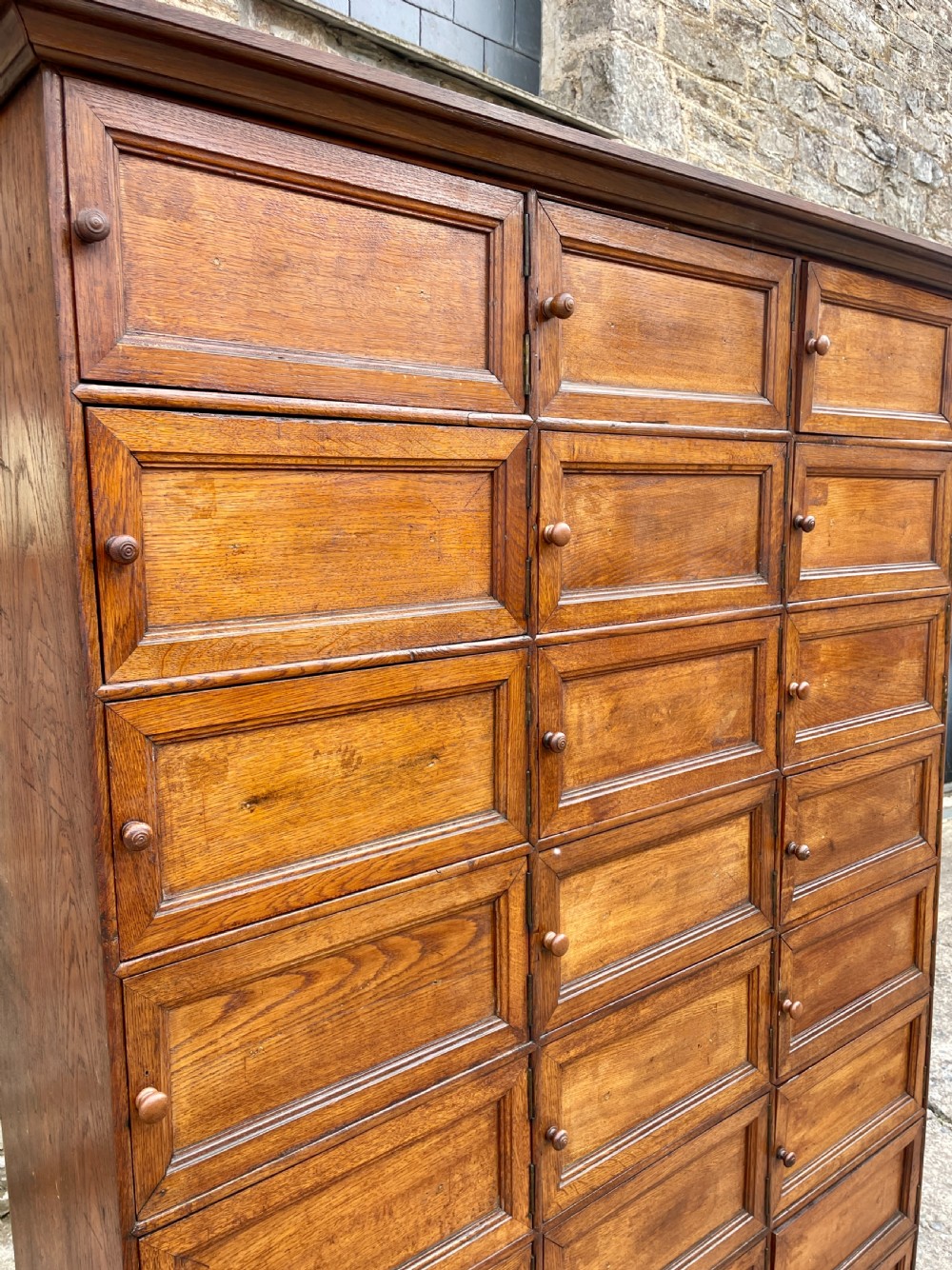 Antique French Oak Notaires Cabinet View IX