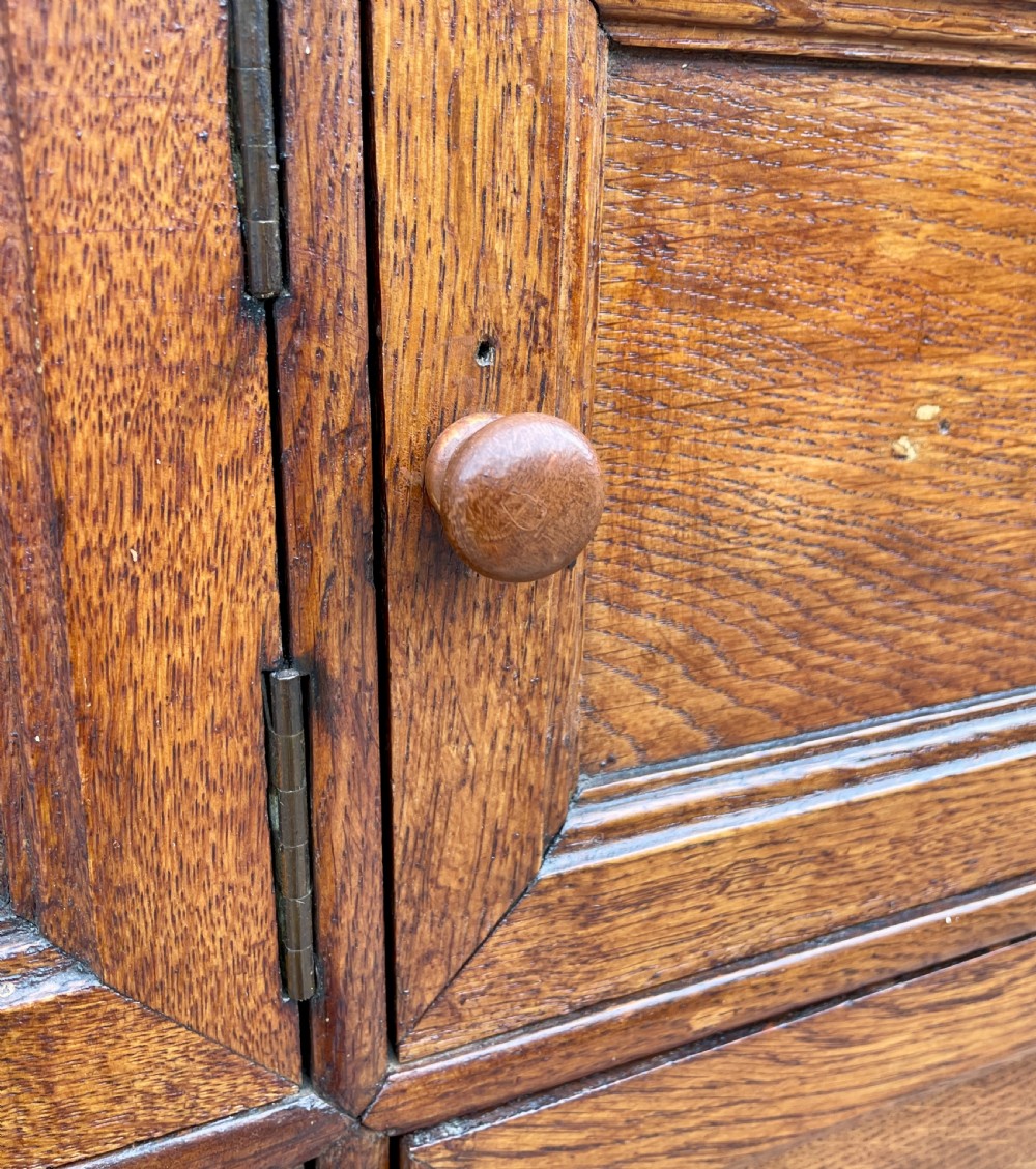 Antique French Oak Notaires Cabinet View X