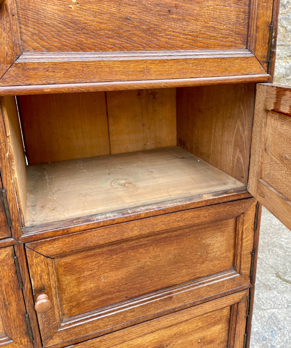Antique French Oak Notaires Cabinet View XI