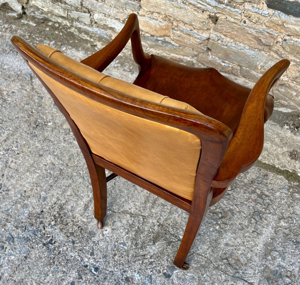 Victorian Mahogany Desk Chair View VI