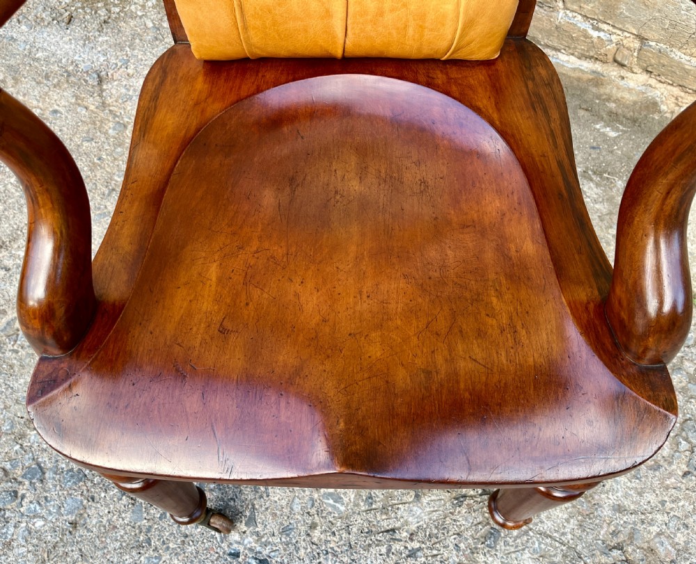 Victorian Mahogany Desk Chair View VIII
