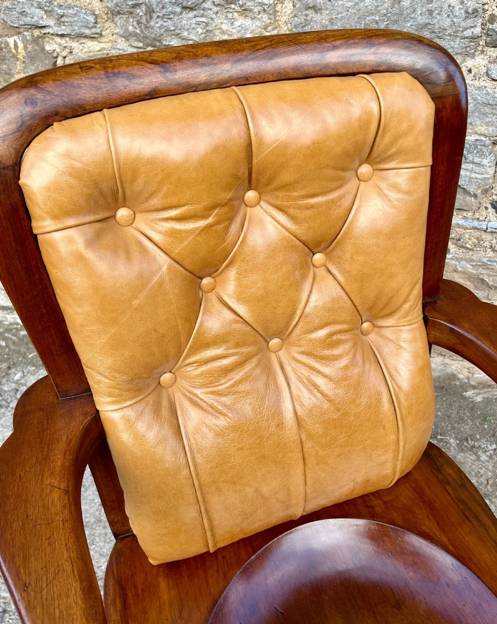 Victorian Mahogany Desk Chair View X