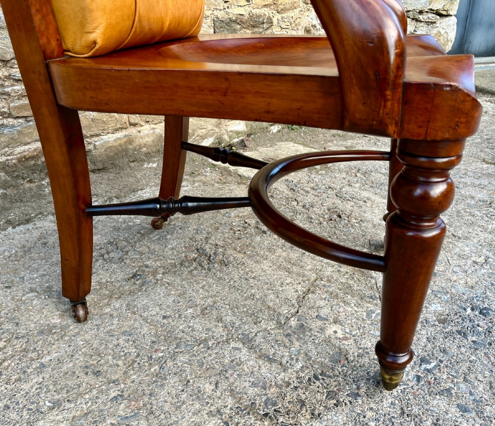 Victorian Mahogany Desk Chair View XI