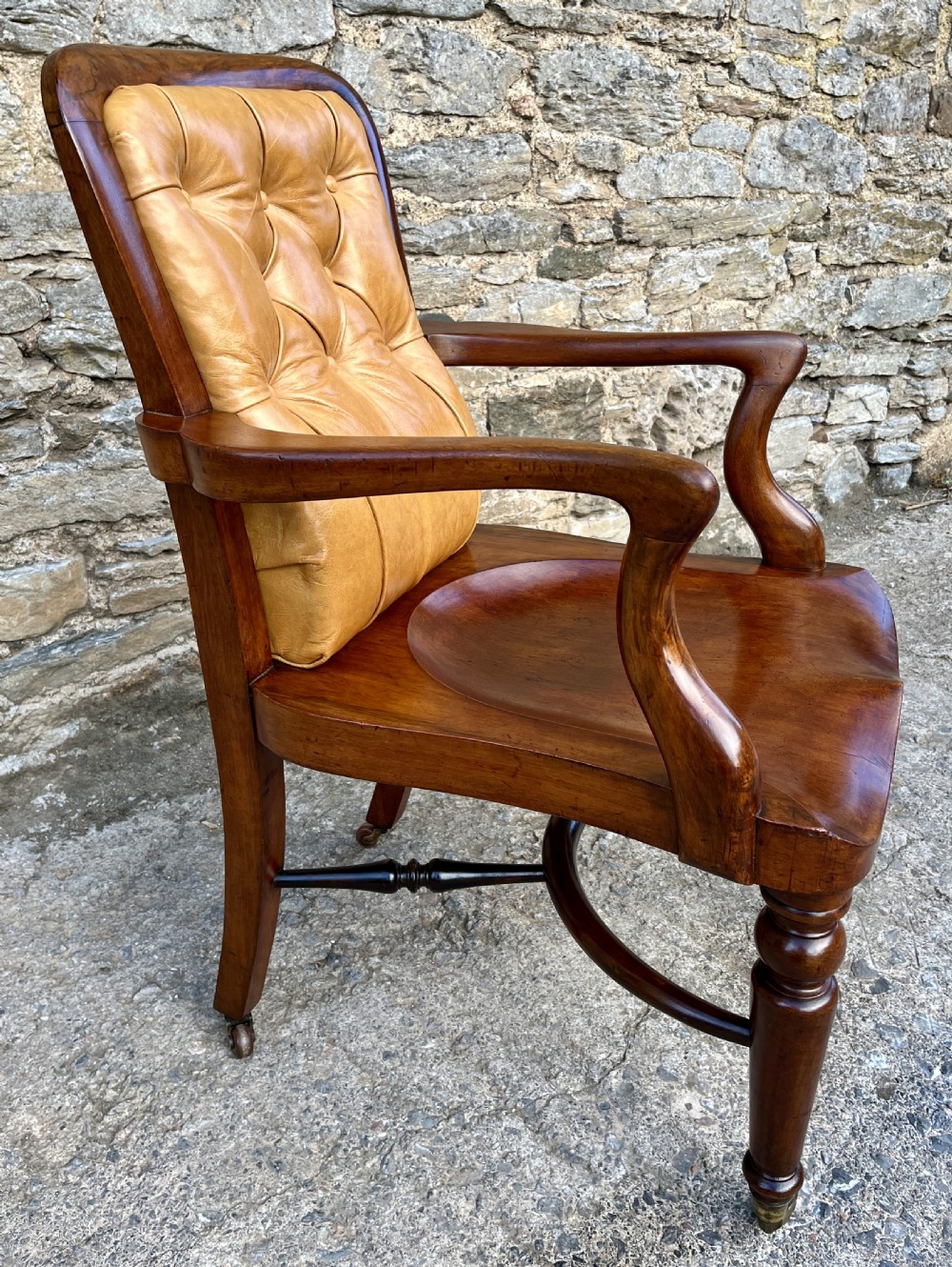 Victorian Mahogany Desk Chair View XIV