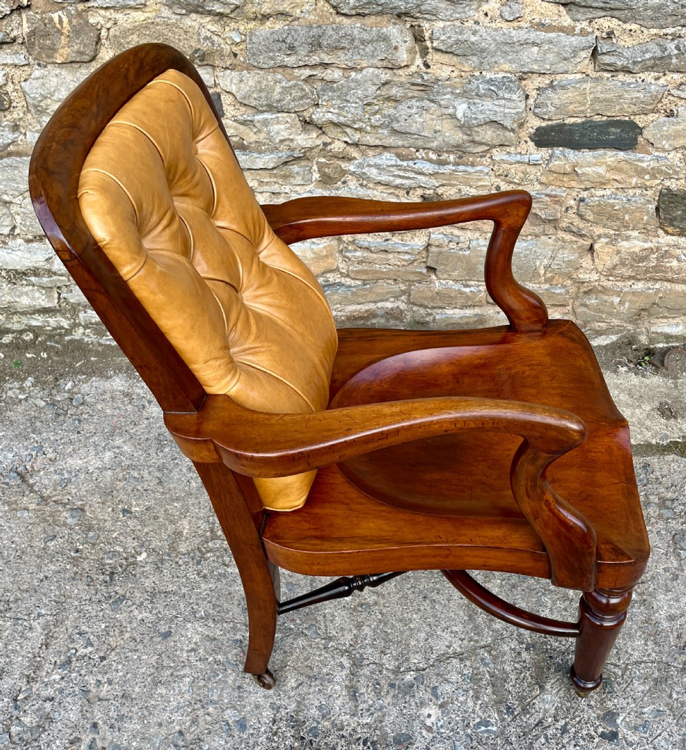 Victorian Mahogany Desk Chair View XIX