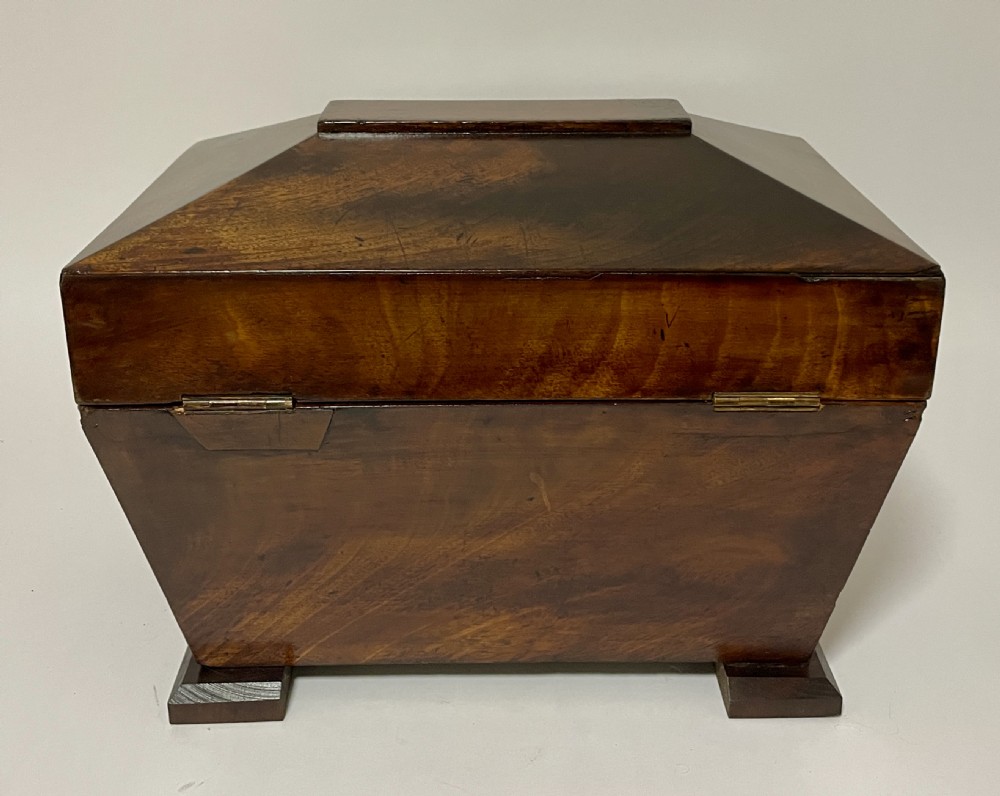 Antique Mahogany Caddy Box View X