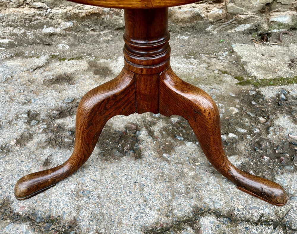 Georgian Oak Tilt Top Wine Table View V