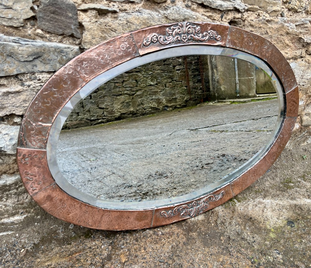 Arts and Crafts Copper Mirror View IV