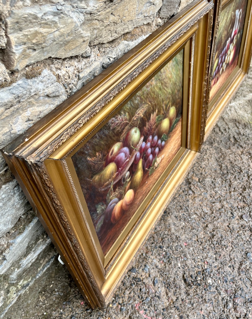 Pair of Still Life Oil on Canvas Paintings Signed F.H. Morley View XI