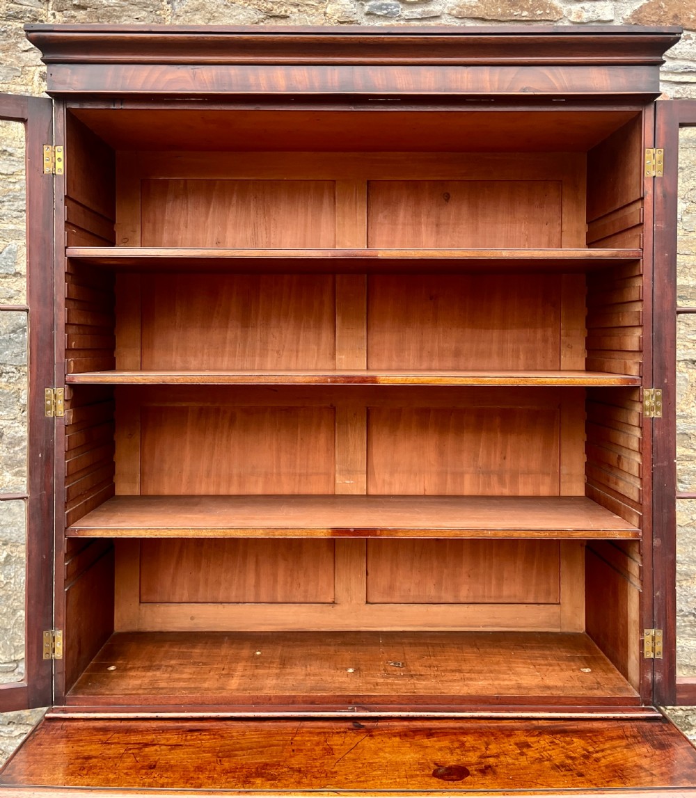 William IV Mahogany Glazed Bookcase View VIII