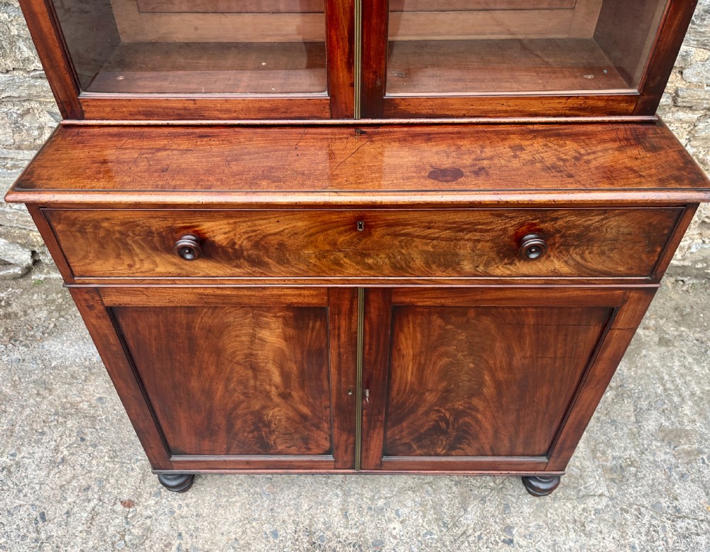 William IV Mahogany Glazed Bookcase View IX