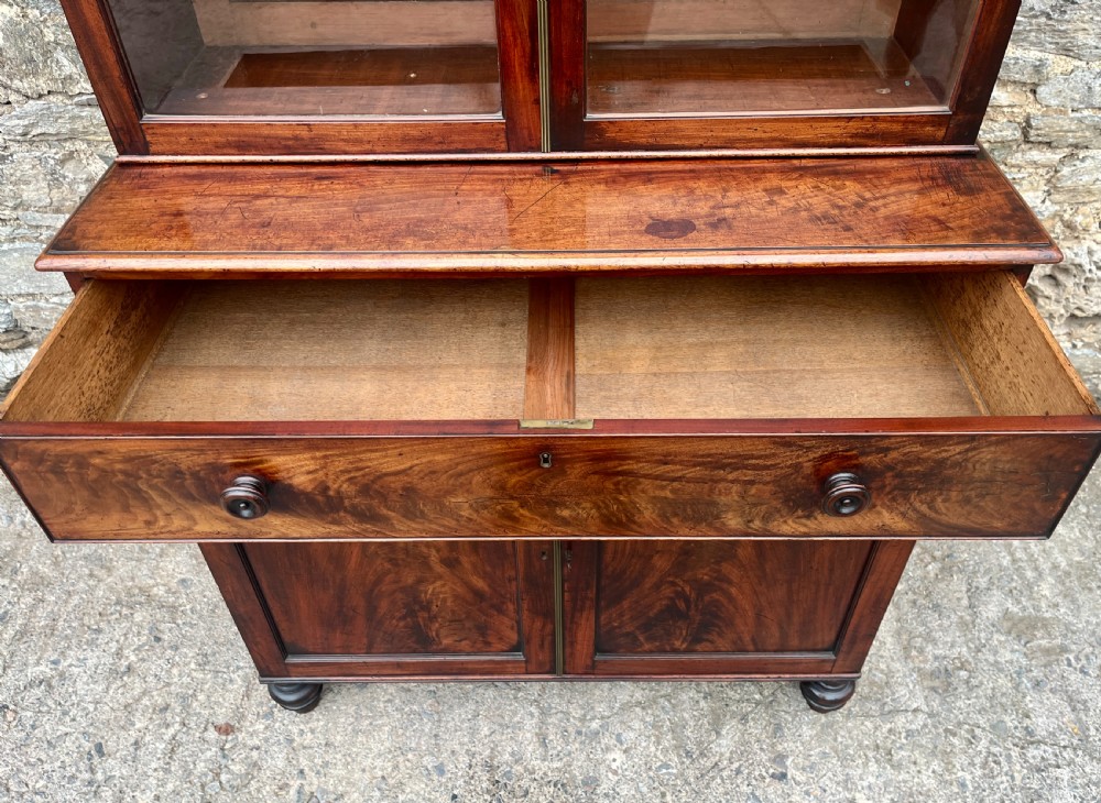 William IV Mahogany Glazed Bookcase View XI