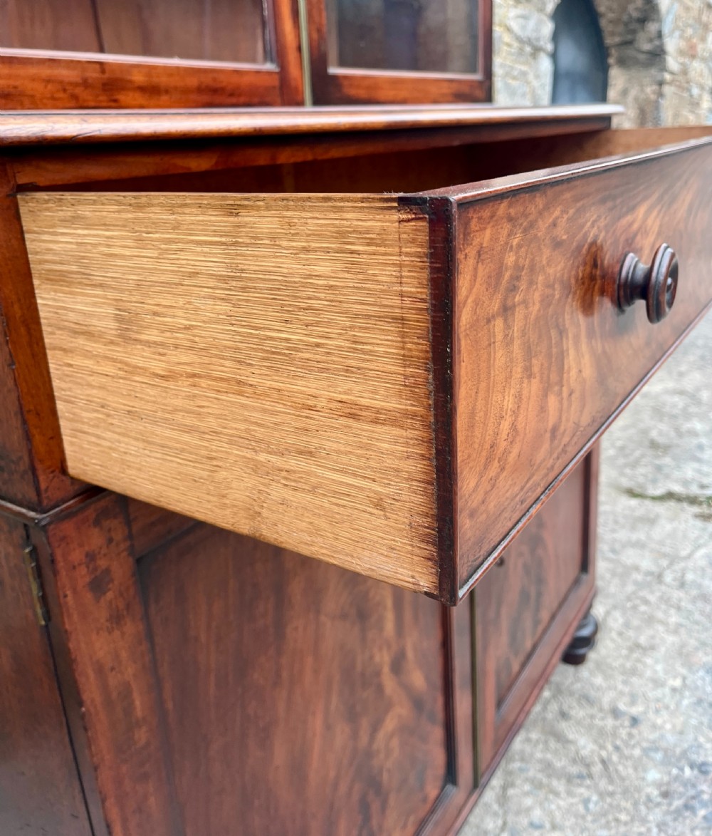 William IV Mahogany Glazed Bookcase View XII