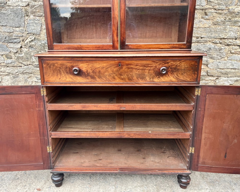 William IV Mahogany Glazed Bookcase View XIX