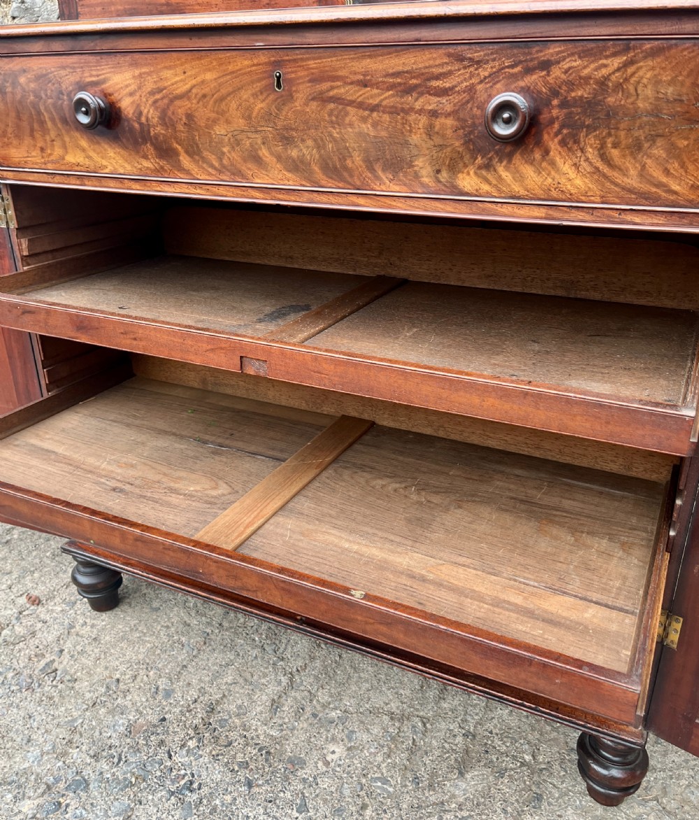William IV Mahogany Glazed Bookcase View XX