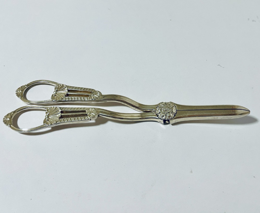 Victorian Silver Grape Scissors