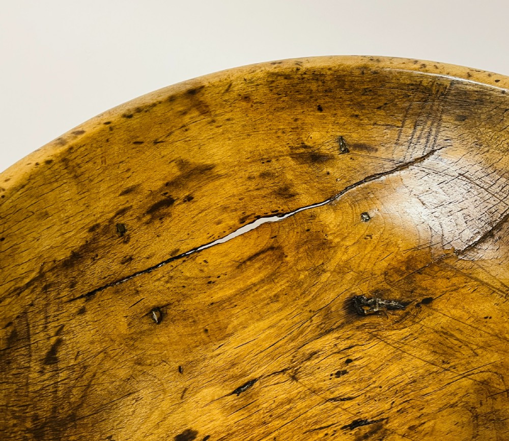Antique Sycamore Dairy Bowl View VI