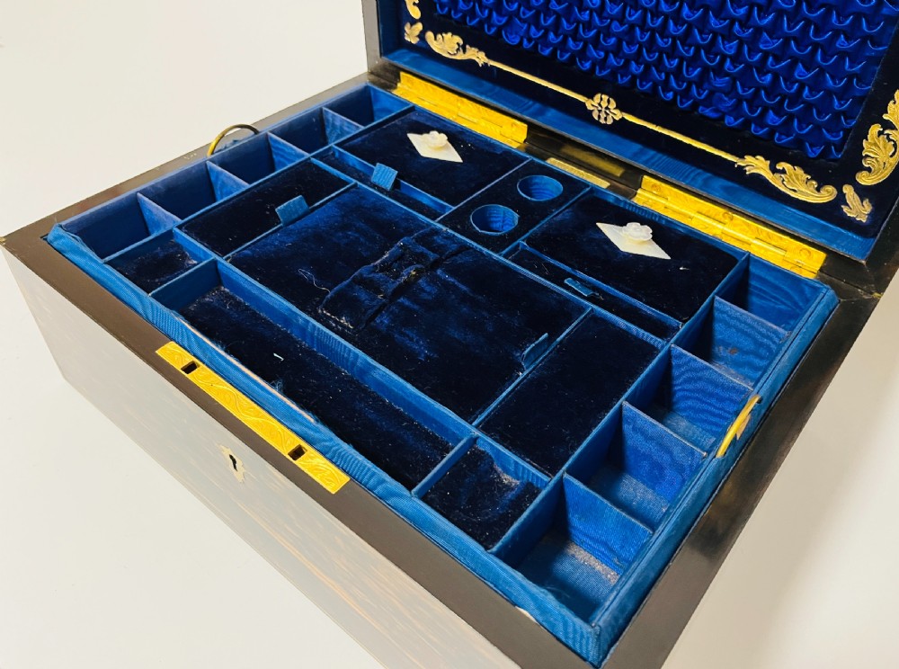 Victorian Coromandel Sewing Box by Parkins & Gotto View III