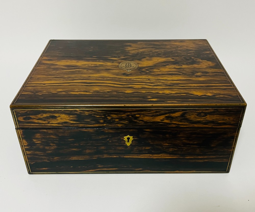 Victorian Coromandel Sewing Box by Parkins & Gotto View VI