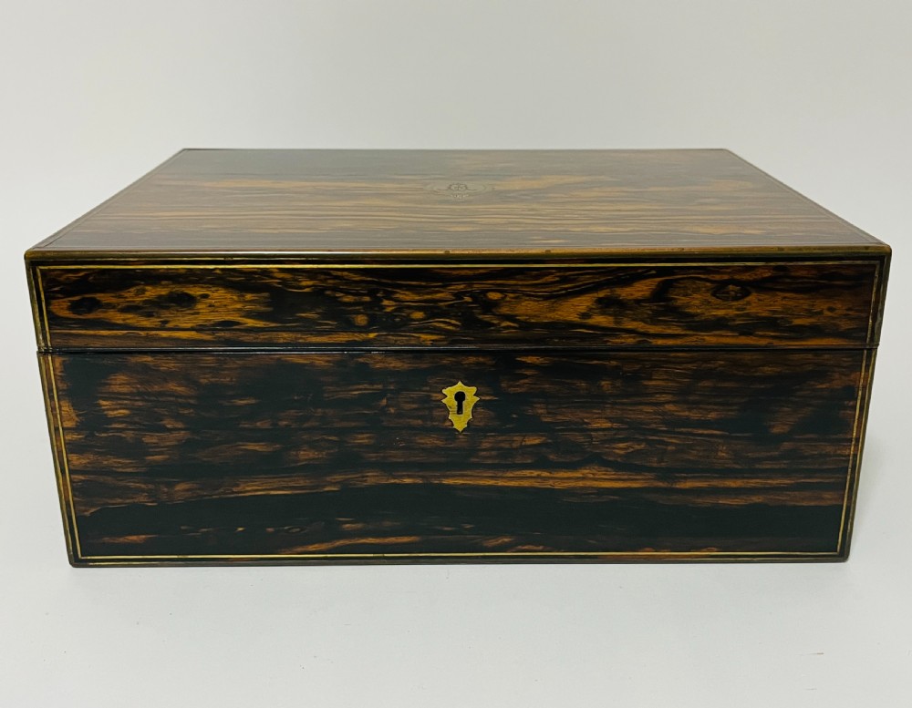 Victorian Coromandel Sewing Box by Parkins & Gotto View VII