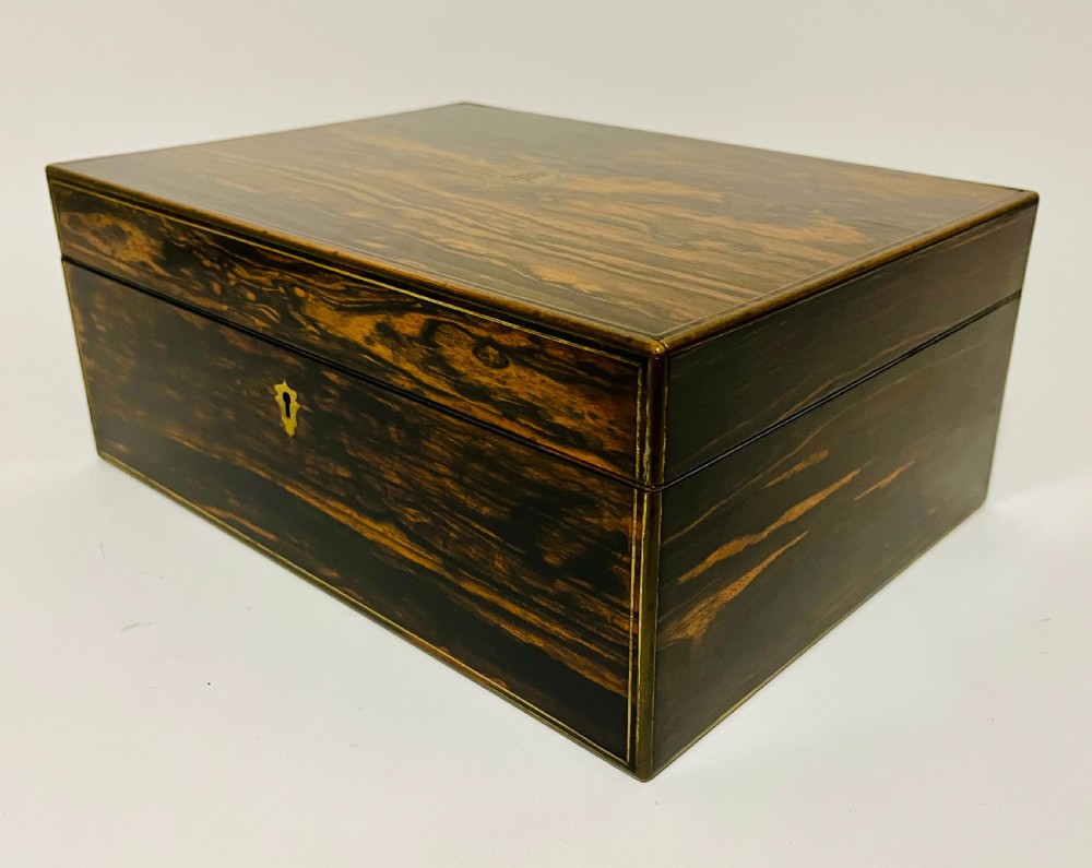 Victorian Coromandel Sewing Box by Parkins & Gotto View XI