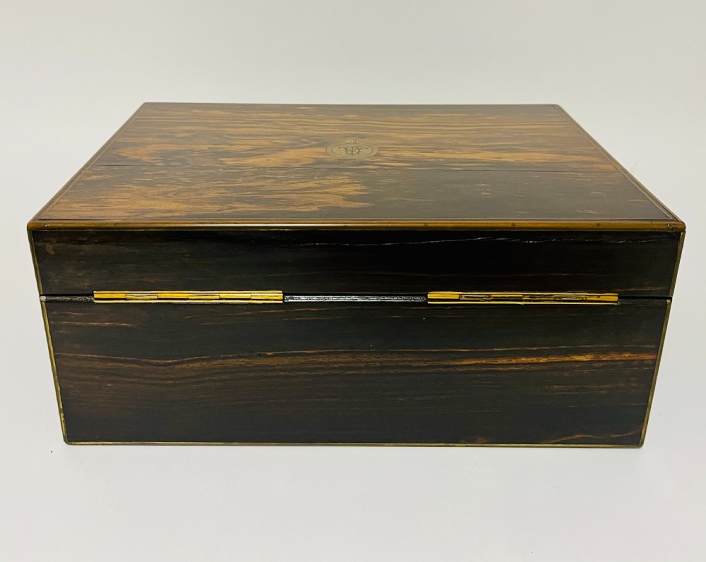 Victorian Coromandel Sewing Box by Parkins & Gotto View XVIII