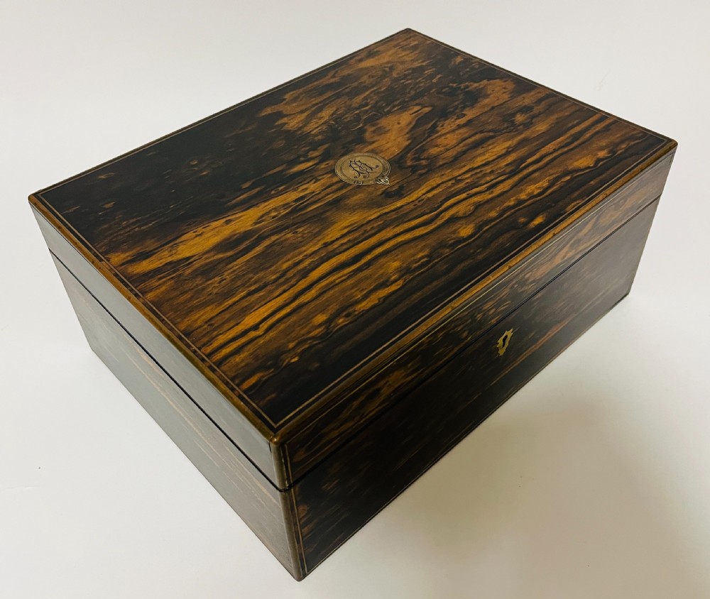Victorian Coromandel Sewing Box by Parkins & Gotto View XX